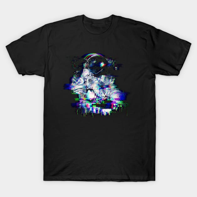 Space Glitch T-Shirt by Gintron